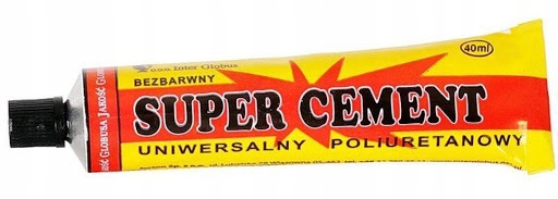 Klej Super Cement bezbarwny uniwersalny poliuretanowy 40 ml 3 Klej Super Cement bezbarwny uniwersalny poliuretanowy 40 ml - obrazek 3