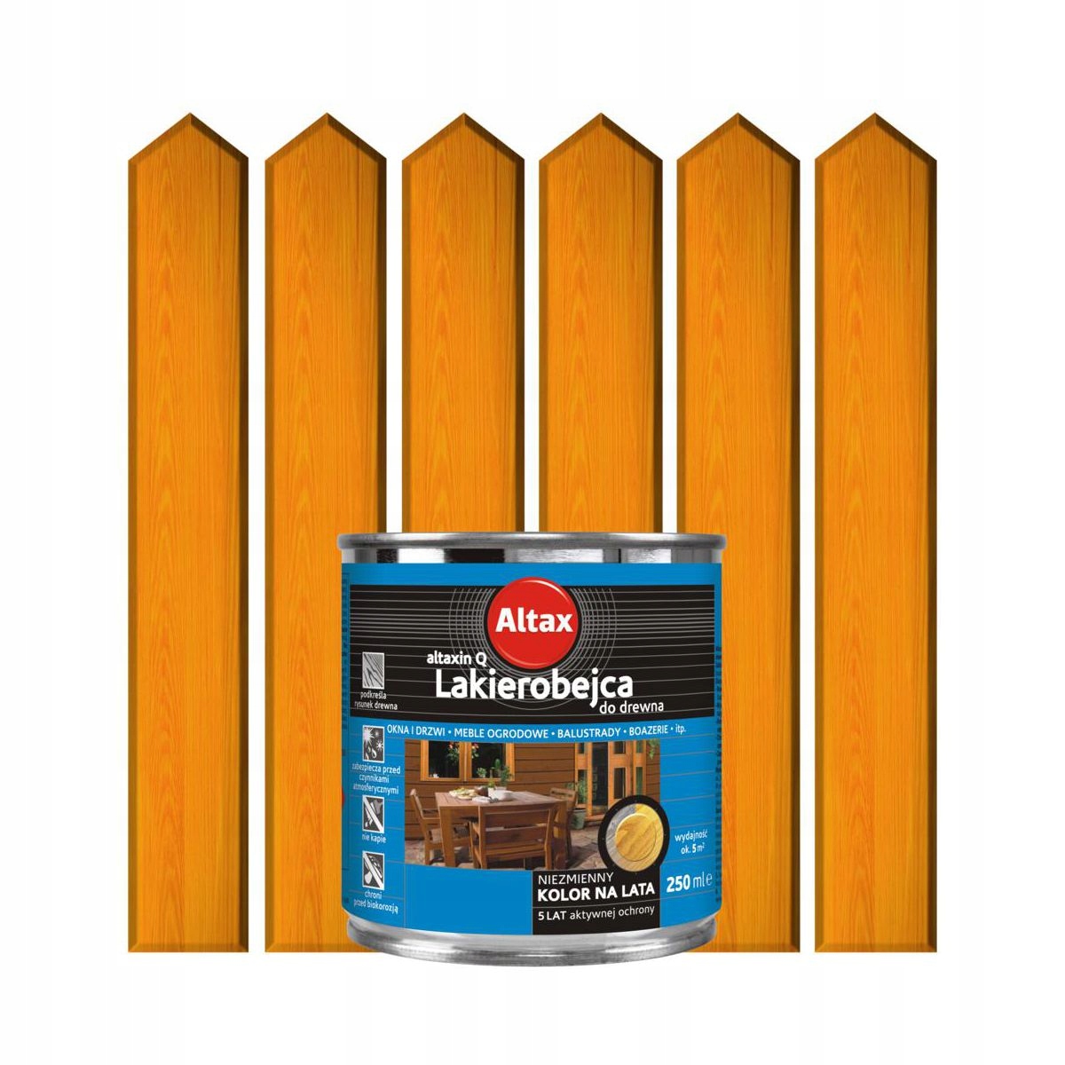 Lakierobejca do drewna - SOSNA - ALTAX 250ml 4 Lakierobejca do drewna - SOSNA - ALTAX 250ml - obrazek 4