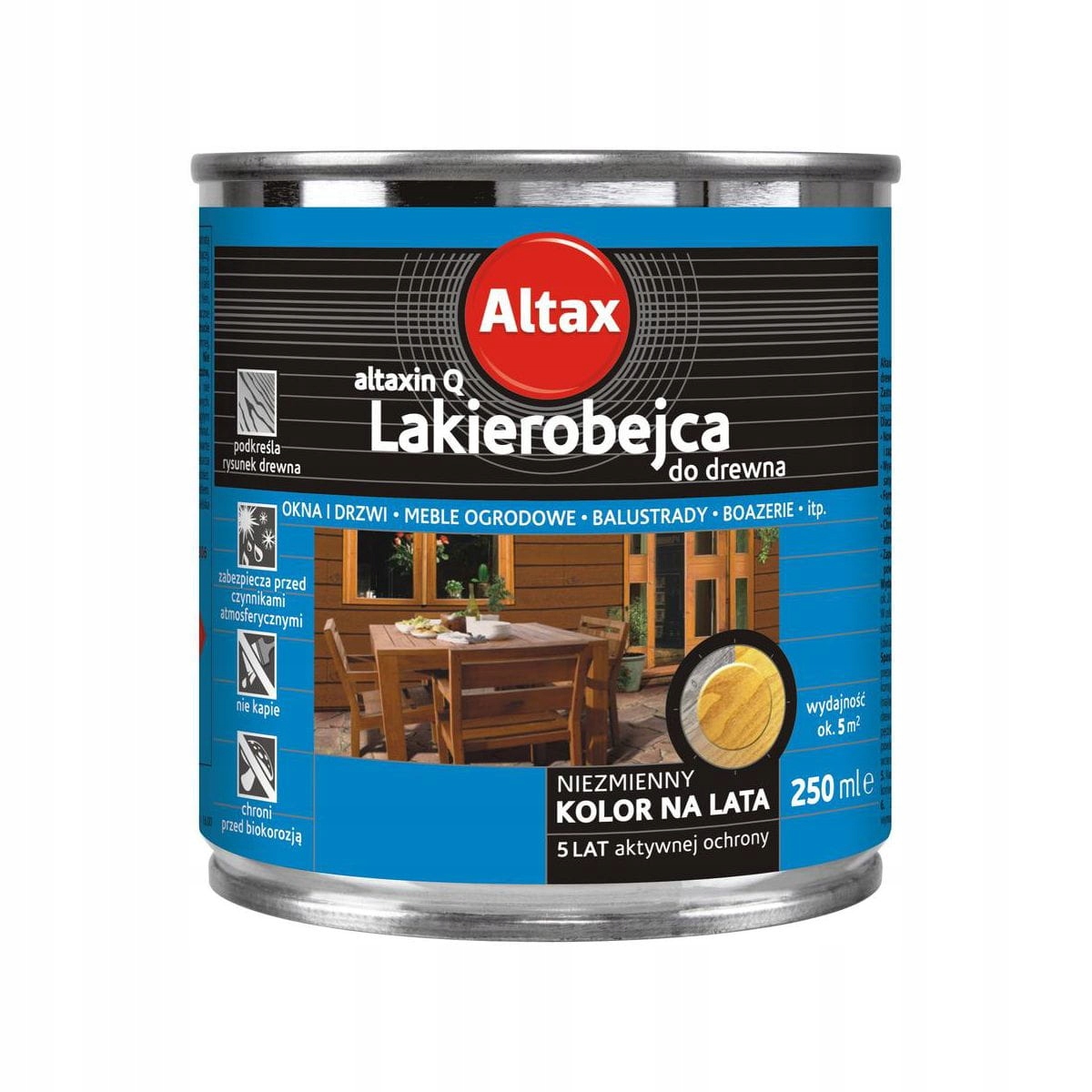 Lakierobejca do drewna - SOSNA - ALTAX 250ml 5 Lakierobejca do drewna - SOSNA - ALTAX 250ml - obrazek 5