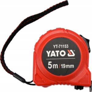 Miara zwijana stalowa 5m x 19mm YATO YT-71153 nylon ABS klasa II