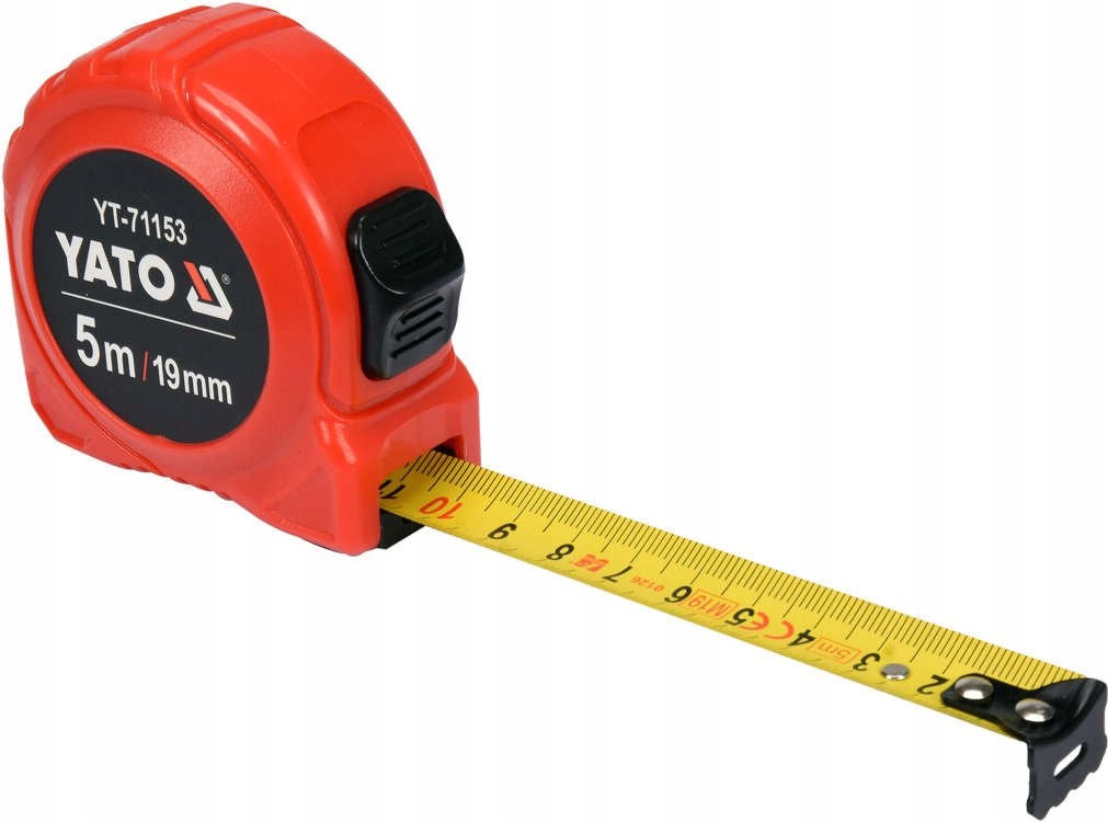 Miara zwijana stalowa 5m x 19mm YATO YT-71153 nylon ABS klasa II 4 Miara zwijana stalowa 5m x 19mm YATO YT-71153 nylon ABS klasa II - obrazek 4