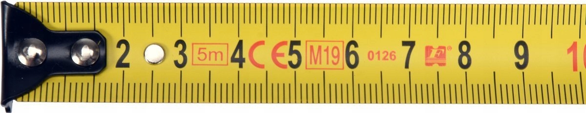 Miara zwijana stalowa 5m x 19mm YATO YT-71153 nylon ABS klasa II 5 Miara zwijana stalowa 5m x 19mm YATO YT-71153 nylon ABS klasa II - obrazek 5