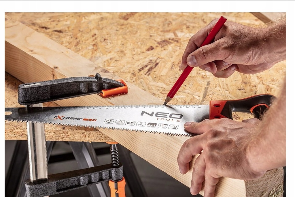 Piła płatnica NEO Tools 400mm | Hartowane zęby | 7 TPI | Do drewna 4 Piła płatnica NEO Tools 400mm | Hartowane zęby | 7 TPI | Do drewna - obrazek 4