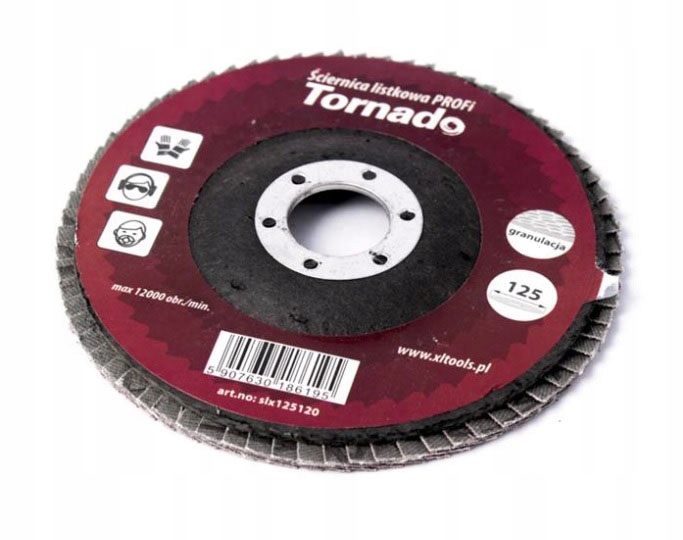Ściernica listkowa, lamelkowa, tarcza szlifierska 125mm - granulacja 40 1 Ściernica listkowa, lamelkowa, tarcza szlifierska 125mm - granulacja 40