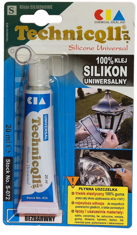 Silikon uniwerslany bezbarwny 20 ml - Technicqll S-072 2 Silikon uniwerslany bezbarwny 20 ml - Technicqll S-072 - obrazek 2