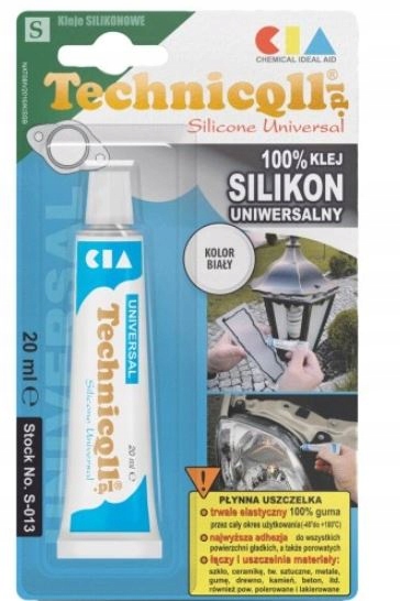 Silikon uniwerslany biały 20 ml - Technicqll S-013 2 Silikon uniwerslany biały 20 ml - Technicqll S-013 - obrazek 2