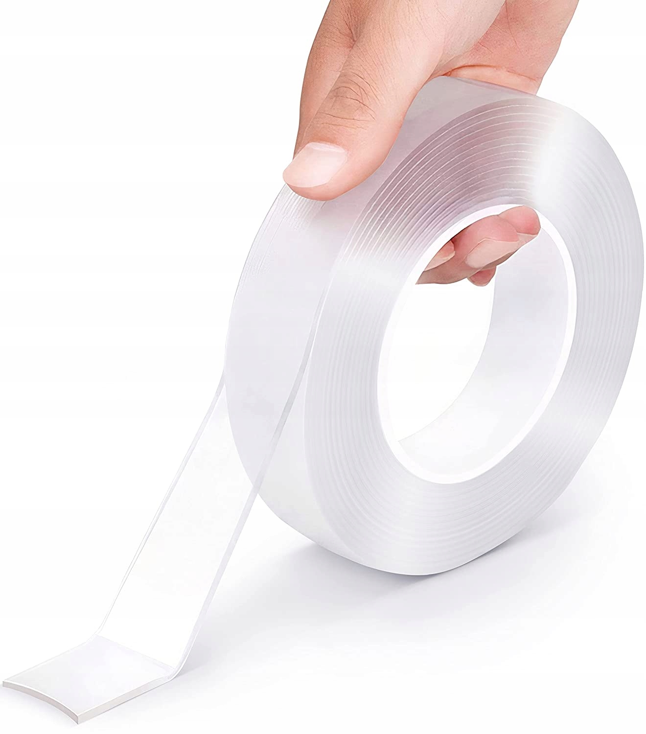 Taśma Nano 3m x 30mm dwustronna wielokrotnego użytku, mocna, przezroczysta 3 Taśma Nano 3m x 30mm dwustronna wielokrotnego użytku, mocna, przezroczysta - obrazek 3