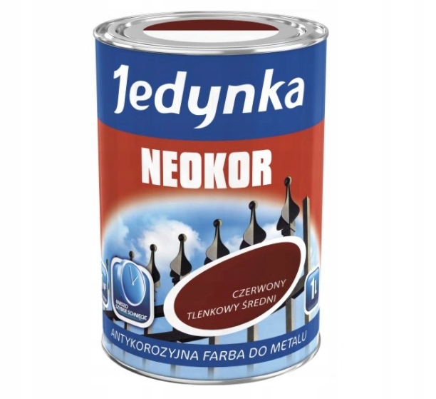 Farba podkładowa Jedynka Neokor 1L - Czerwony 1 Farba podkładowa Jedynka Neokor 1L - Czerwony