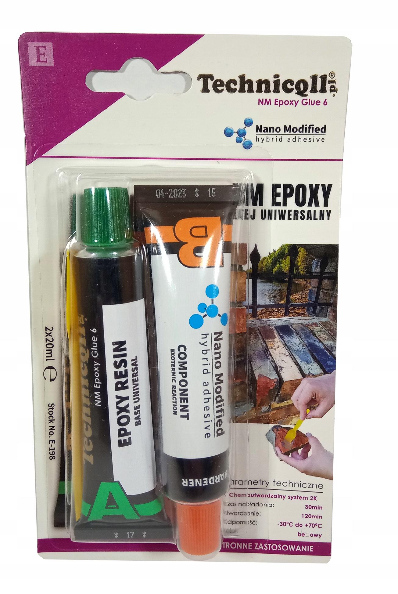 Klej Uniwersalny Epoksydowy 2x20ml -Technicqll 1 Klej Uniwersalny Epoksydowy 2x20ml -Technicqll