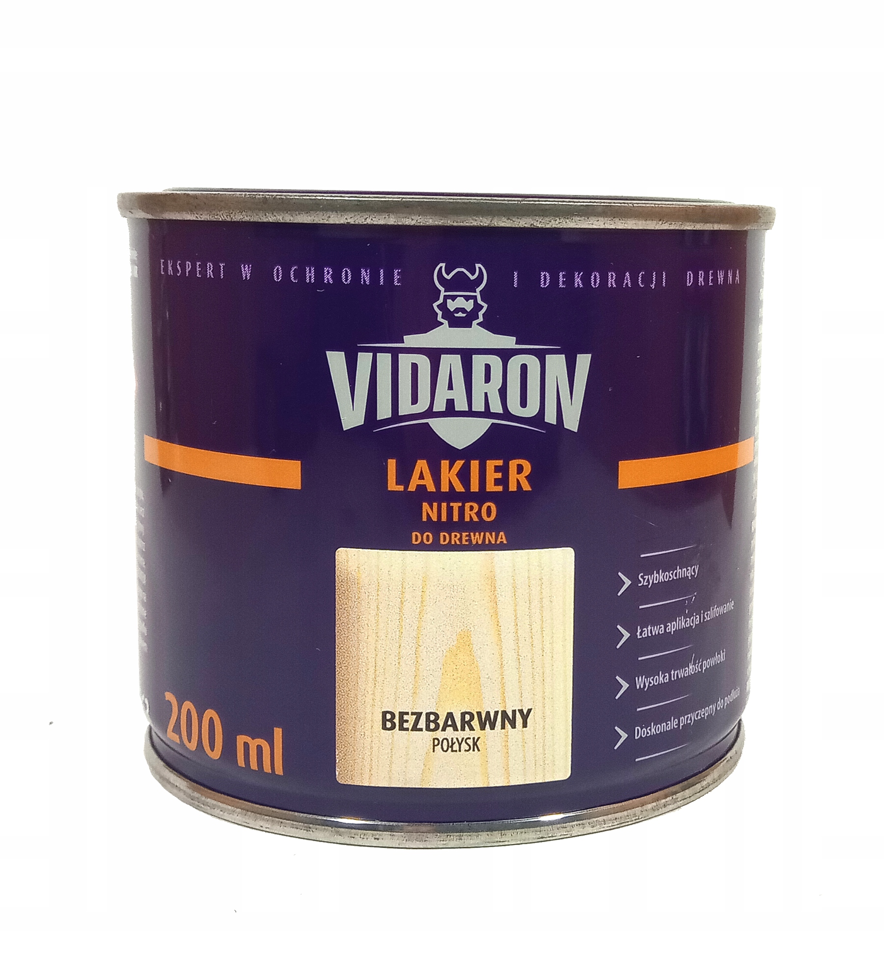 Lakier Nitro do drewna połysk 200 ml Vidaron 1 Lakier Nitro do drewna połysk 200 ml Vidaron