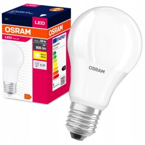 OSRAM Żarówka kulka LED E27 8,5W=60W 806lm 2700K barwa ciepła