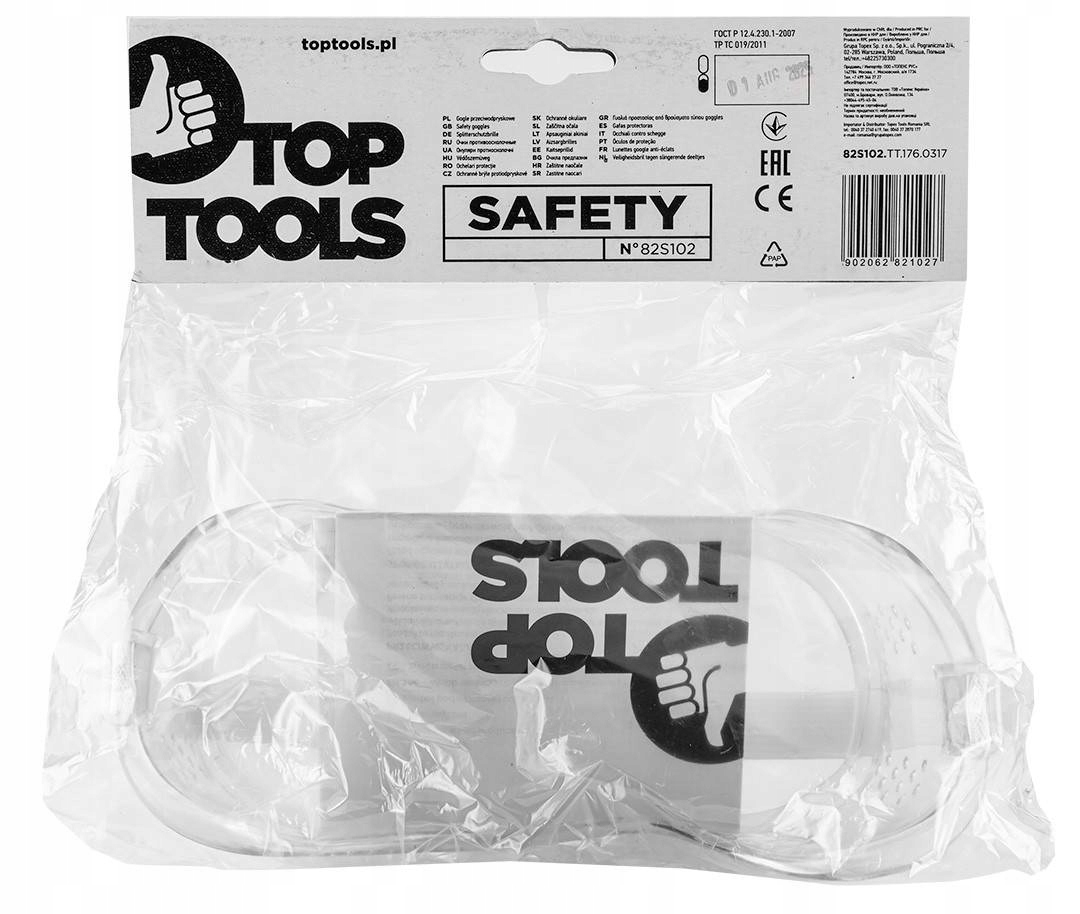 Okulary ochronne, gogle - Top Tools 3 Okulary ochronne, gogle - Top Tools - obrazek 3