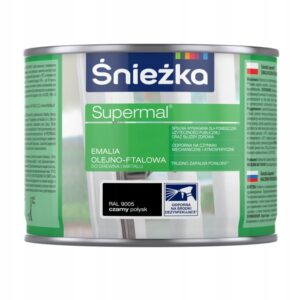 Śnieżka Supermal olejno-ftalowa 400ml Czarny