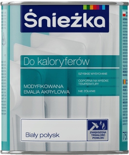 Śnieżka akrylowa do grzejników 0.4 L Biała Połysk 3 Śnieżka akrylowa do grzejników 0.4 L Biała Połysk - obrazek 3