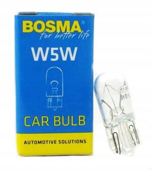 Żarówka 12V 5W W5W T10 całoszklana BOSMA