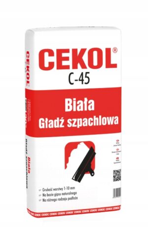 Biała Gładź Szpachlowa Cekol C-45 1kg