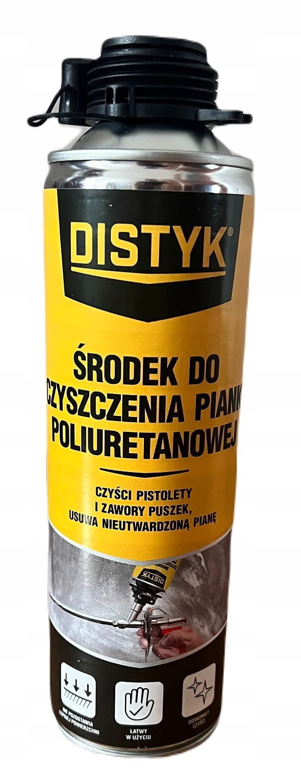 Czyścik do Pianki Poliuretanowej 500ml - DISTYK Mocny 2 Czyścik do Pianki Poliuretanowej 500ml - DISTYK Mocny - obrazek 2
