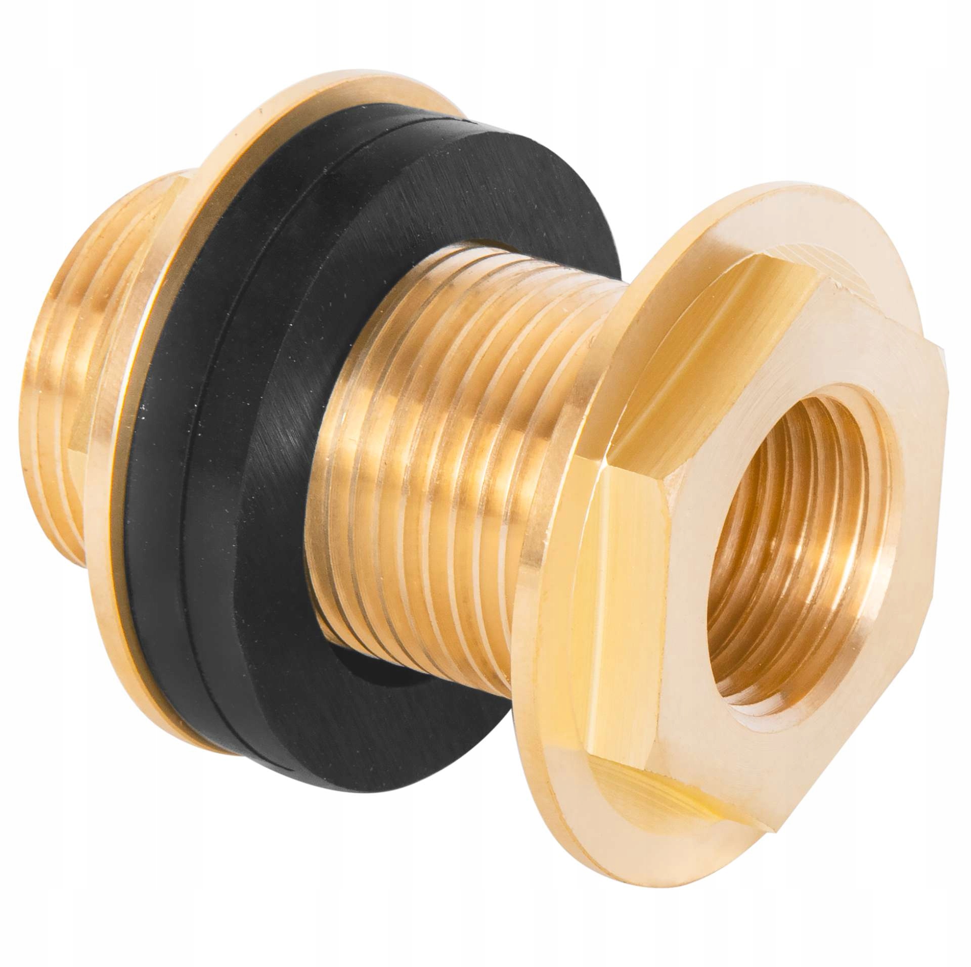 Mosiężny przepust beczki i zbiornika 1/2"x 3/8" Przyłącze pod kran ogrodowy 2 Mosiężny przepust beczki i zbiornika 1/2"x 3/8" Przyłącze pod kran ogrodowy - obrazek 2