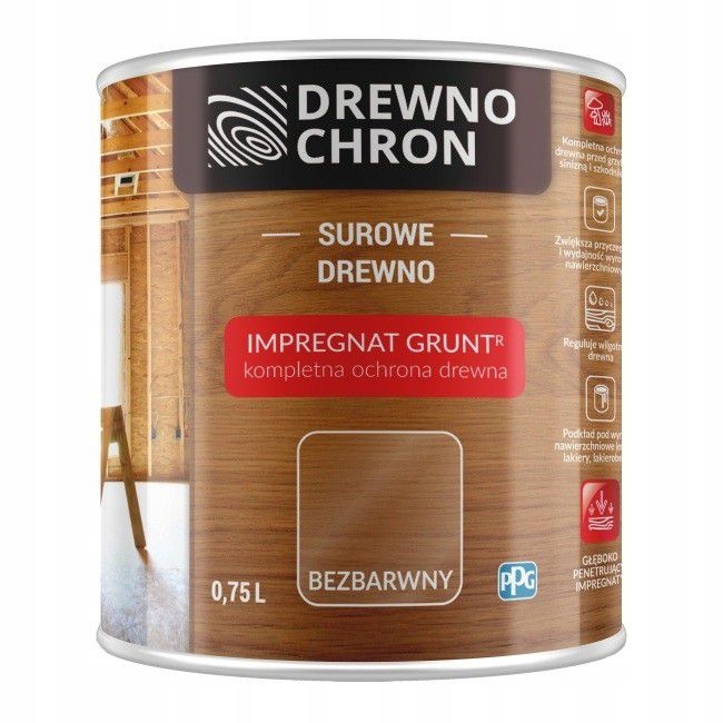 Impregnat podkładowy Drewnochron 750 ml 1 Impregnat podkładowy Drewnochron 750 ml