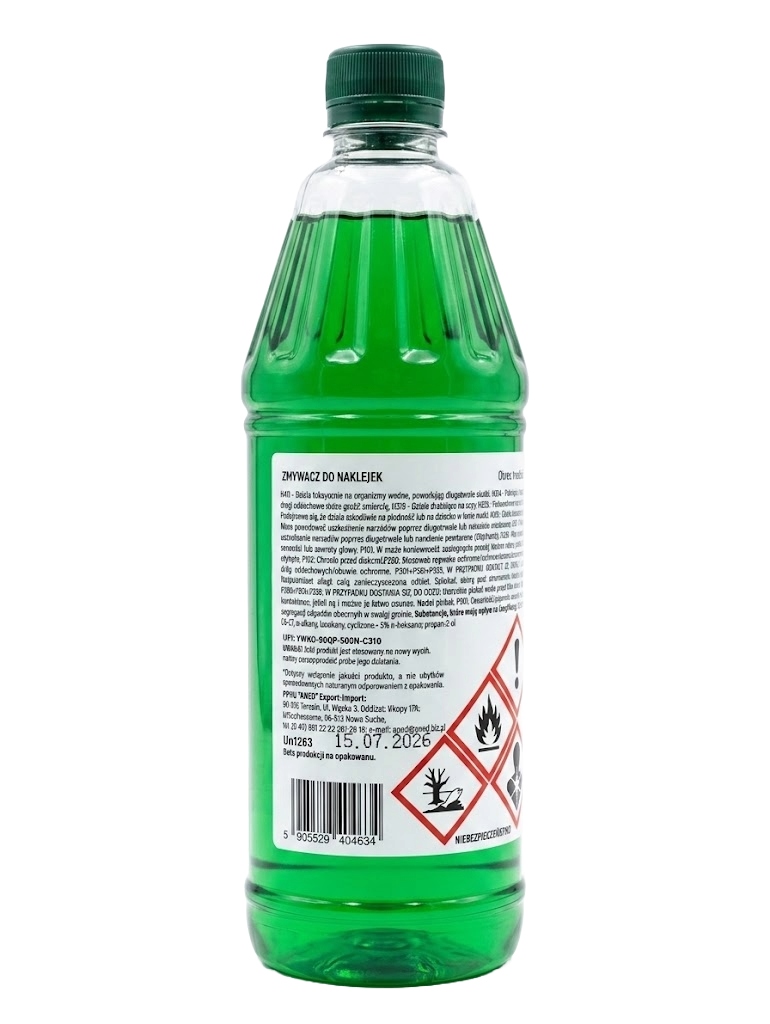 Zmywacz do Naklejek - Profesjonalny Preparat do Usuwania Kleju 500ml 2 Zmywacz do Naklejek - Profesjonalny Preparat do Usuwania Kleju 500ml - obrazek 2