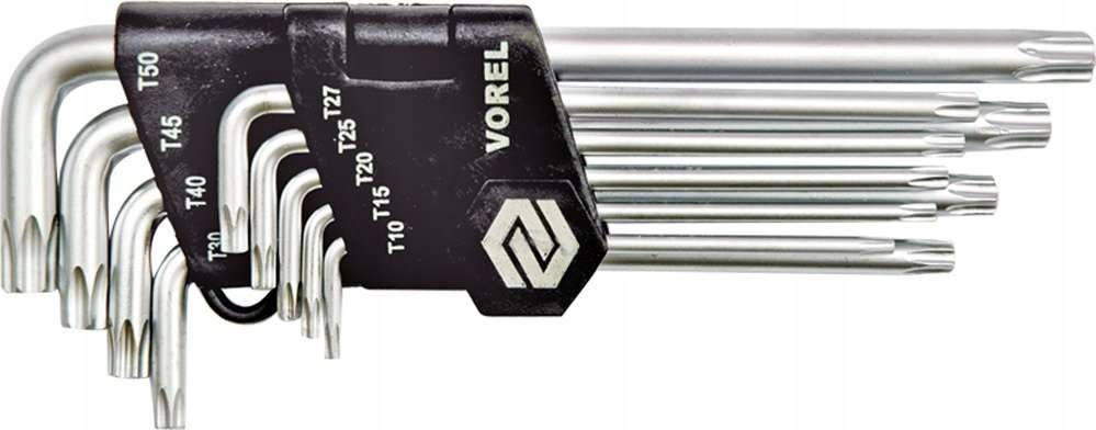 Klucze TORX Security T10-T50, CR-V, kpl. 9 szt. 1 10538533721