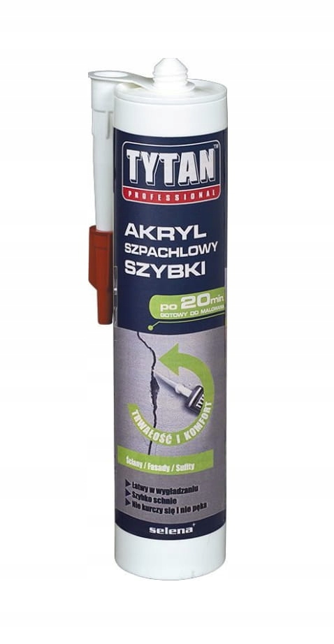 Akryl Szpachlowy Szybki 20min. TYTAN 280ML Biały 1 11173781222