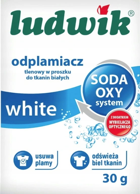 Odplamiacz tlenowy w proszku do białego 30g LUDWIK 1 11342408164
