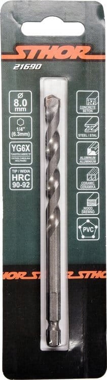 Wiertło Uniwersalne 8mm HEX 4 11605248855