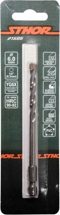 Wiertło Uniwersalne 6mm HEX 4 11605248887