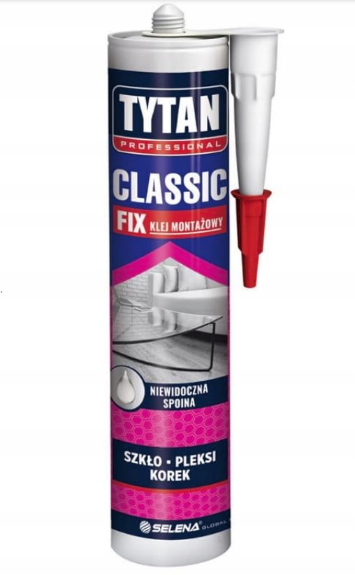 Tytan CLASSIC FIX Klej Montażowy - Bezbarwny 290ml 1 12210533636