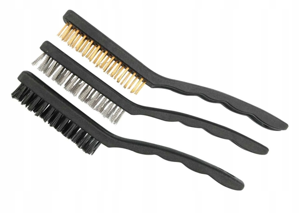 Zestaw szczotek mosiądz-stal-nylon 230mm, kpl.3szt 1 12239561447