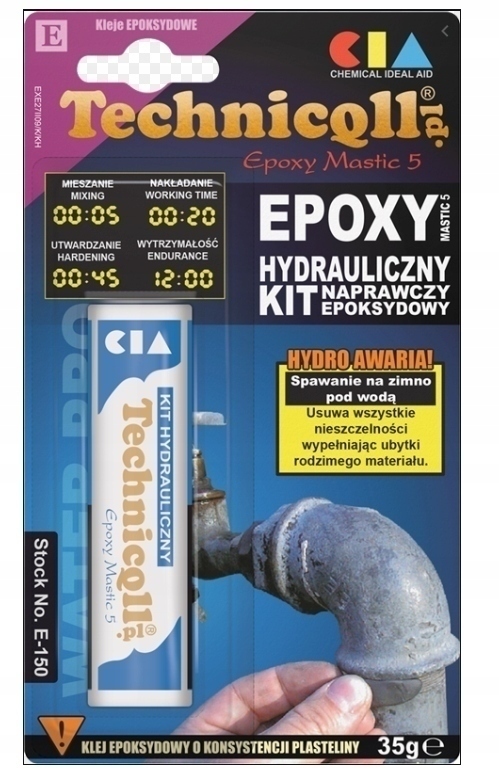 Kit Hydrauliczny Epoksydowy 35g - Technicqll E-150 1 12389458093