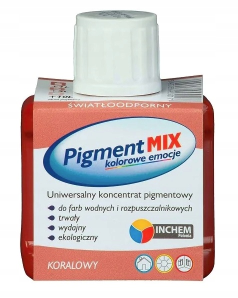 Pigment do farb uniwersalny, 80ml - Koralowy 1 13386631359