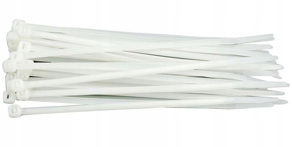Opaski zaciskowe, trytytki 300x3,6mm 100szt. Białe 1 13397622452