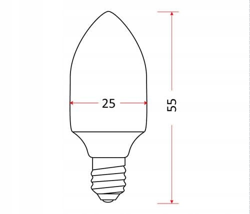 Żarówka Tablicowa do Lodówki E14 15W 2 13604629215