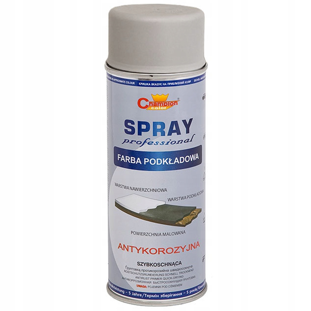 Lakier w sprayu - Podkładowy - RAL7040 - 400ml 1 13715837992