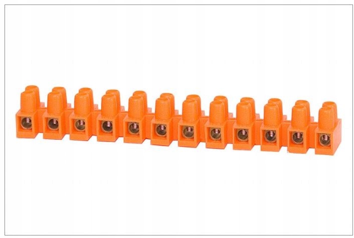 Listwa zaciskowa 12 torowa. 4mm2 pomarańczowa 1 13782551711