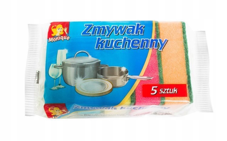 Gąbki kuchenne, zmywaki 5 szt. 2 14038463785