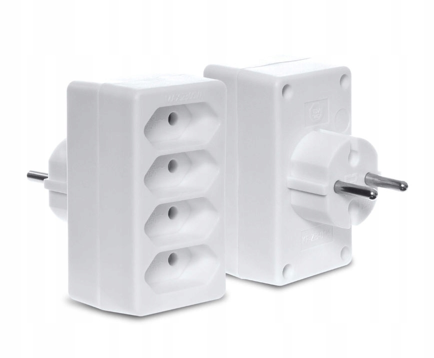 Rozgałęźnik na 4 gniazda płaskie 230V - 4x2,5A 1 15044901766
