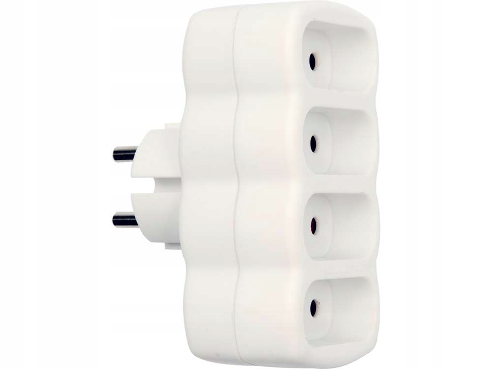 Rozgałęźnik na 4 gniazda płaskie 230V - 4x2,5A 3 15044901766