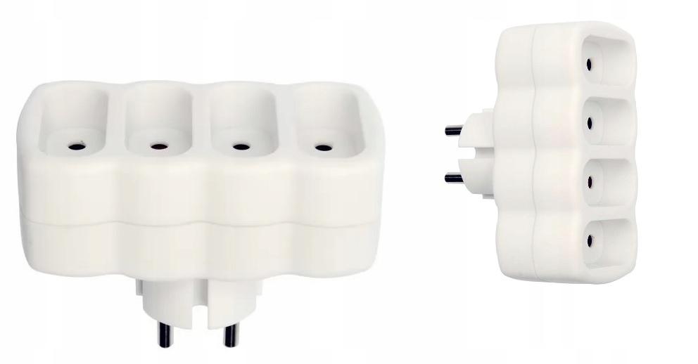 Rozgałęźnik na 4 gniazda płaskie 230V - 4x2,5A 6 15044901766