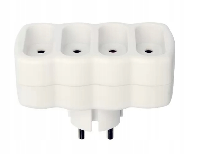 Rozgałęźnik na 4 gniazda płaskie 230V - 4x2,5A 8 15044901766