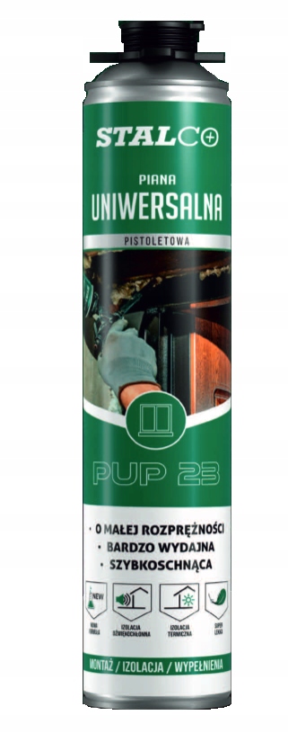 Piana, pianka montażowa pistoletowa Stalco 750 ml 4 15555288639