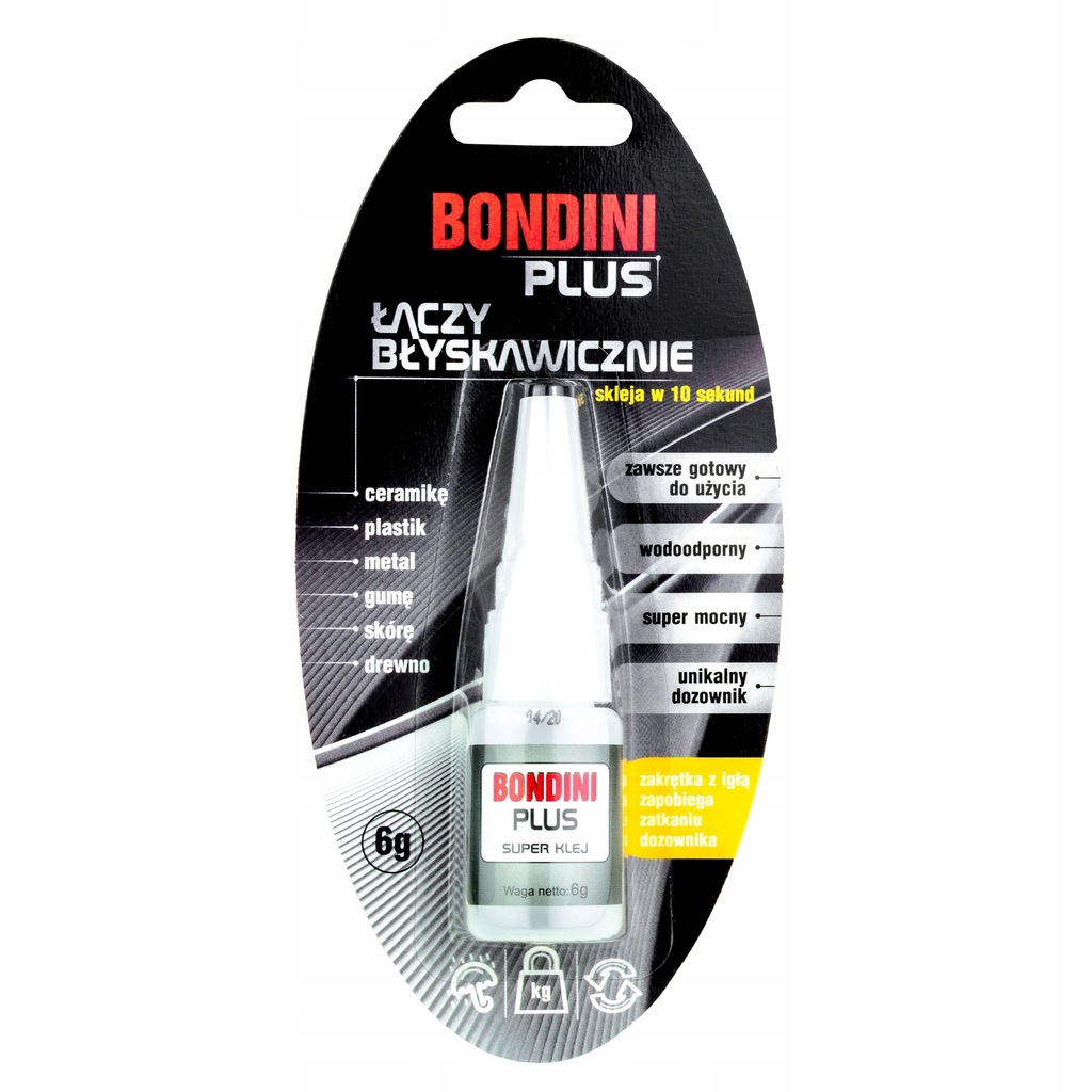 Klej cyjanoakrylowy Bondini plus 6 g 2 15555289660