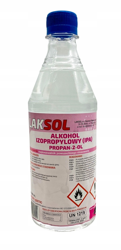 Alkohol izopropylowy 99% IPA 500ml - Laksol 1 15726634267