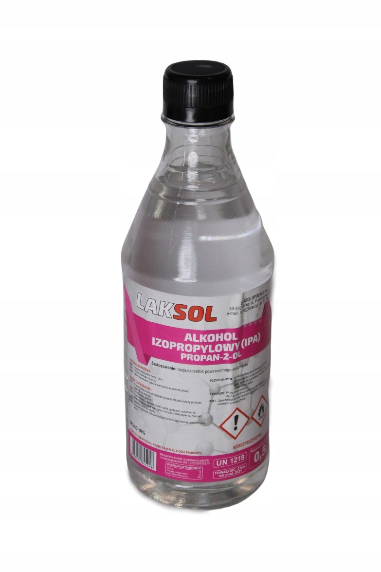 Alkohol izopropylowy 99% IPA 500ml - Laksol 2 15726634267
