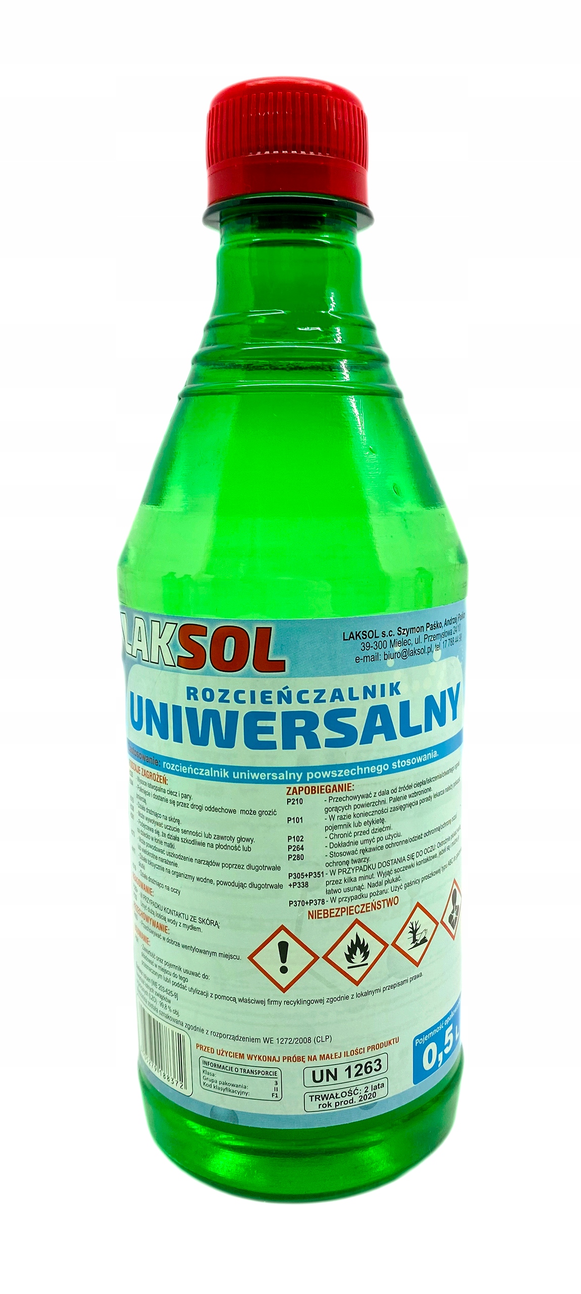 Rozpuszczalnik, Rozcieńczalnik Uniwersalny Laksol 500ml 1 15942687579