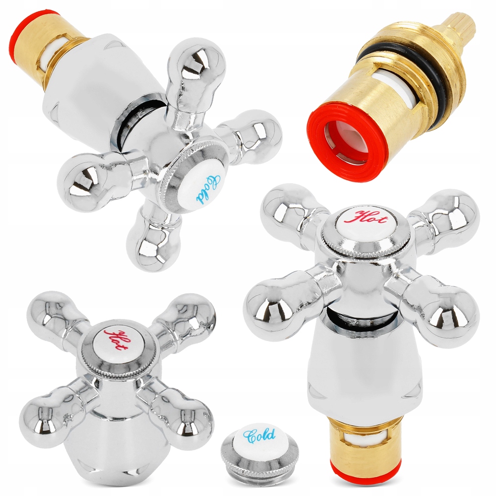 Zestaw pokręteł RETRO z głowicami Ceramicznymi - po 2 szt. 2 16092199996