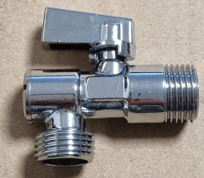 Zawór Kulowy kątowy Invena 1/2x3/8 ZW-12-W10 z Filtrem, do Baterii stojącej 7 16092201640