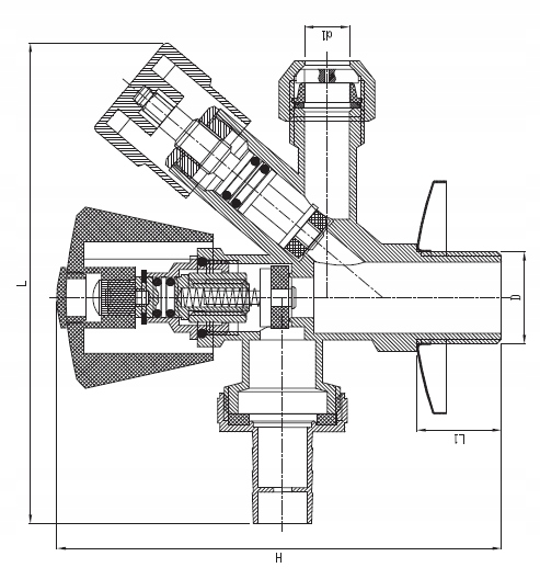 Zawór Kombinowany Grzybkowy Invena 1/2'' do Baterii, Zmywarki, Pralki 4 16092202259